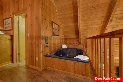 1 Bedroom Cabin with jacuzzi tub in bedroom - Cuddle Creek Cabin
