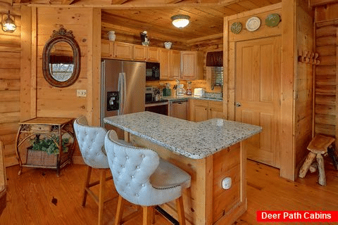 1 Bedroom Cabin with Fully Stocked Kitchen - A Romantic Hilltop