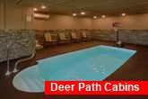 Private Indoor Pool at 6 bedroom rental cabin