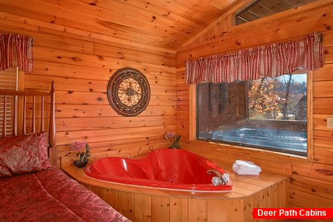 Smoky Mountain Cabin with Heart Shaped Jacuzzi - A New Beginning