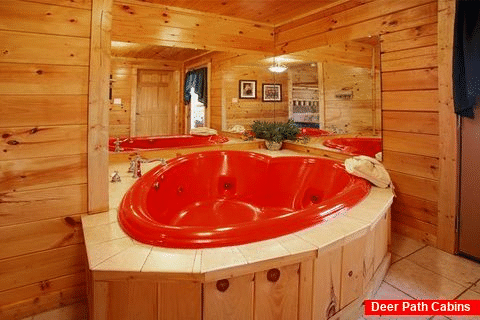Smoky Mountain Cabin with a Heart Shaped Jacuzzi - Hideaway Heart