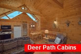 1 bedroom cabin with recliner and fireplace